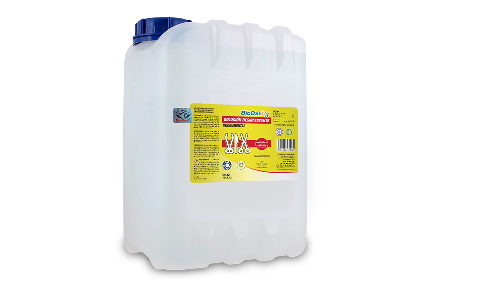 BIOOXIVET 3 ® SOLUCIÓN DESINFECTANTE PARA EQUIPO E INSTRUMENTAL QUIRÙRGICO 5 L