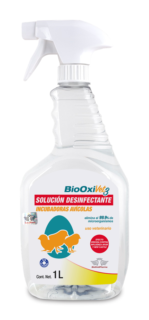 BIOOXIVET 3 ® SOLUCIÓN DESINFECTANTE PARA INCUBADORAS AVÌCOLAS 1 L