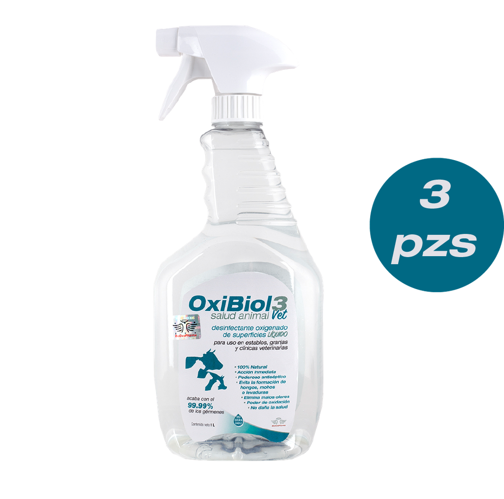 BioOxivet 3 ® Solución Biodesinfectante 120 ml Empaque 12 (copia)